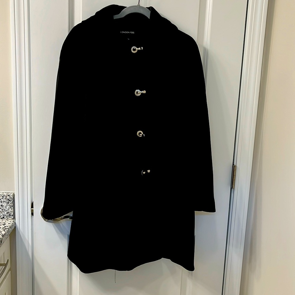 London Fog Black Trench Coat